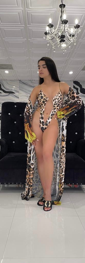 Leopard 2 Piece Bathing suit