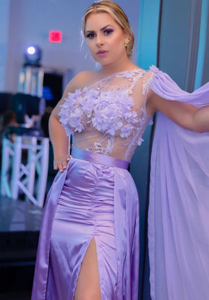 Lilac Flower Dress