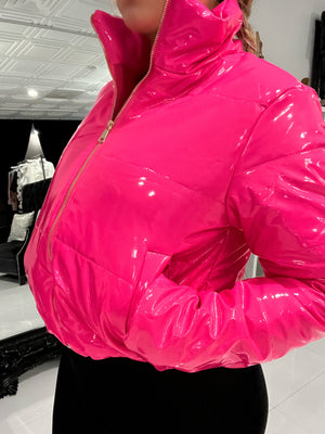 Pink Puffer Jacket