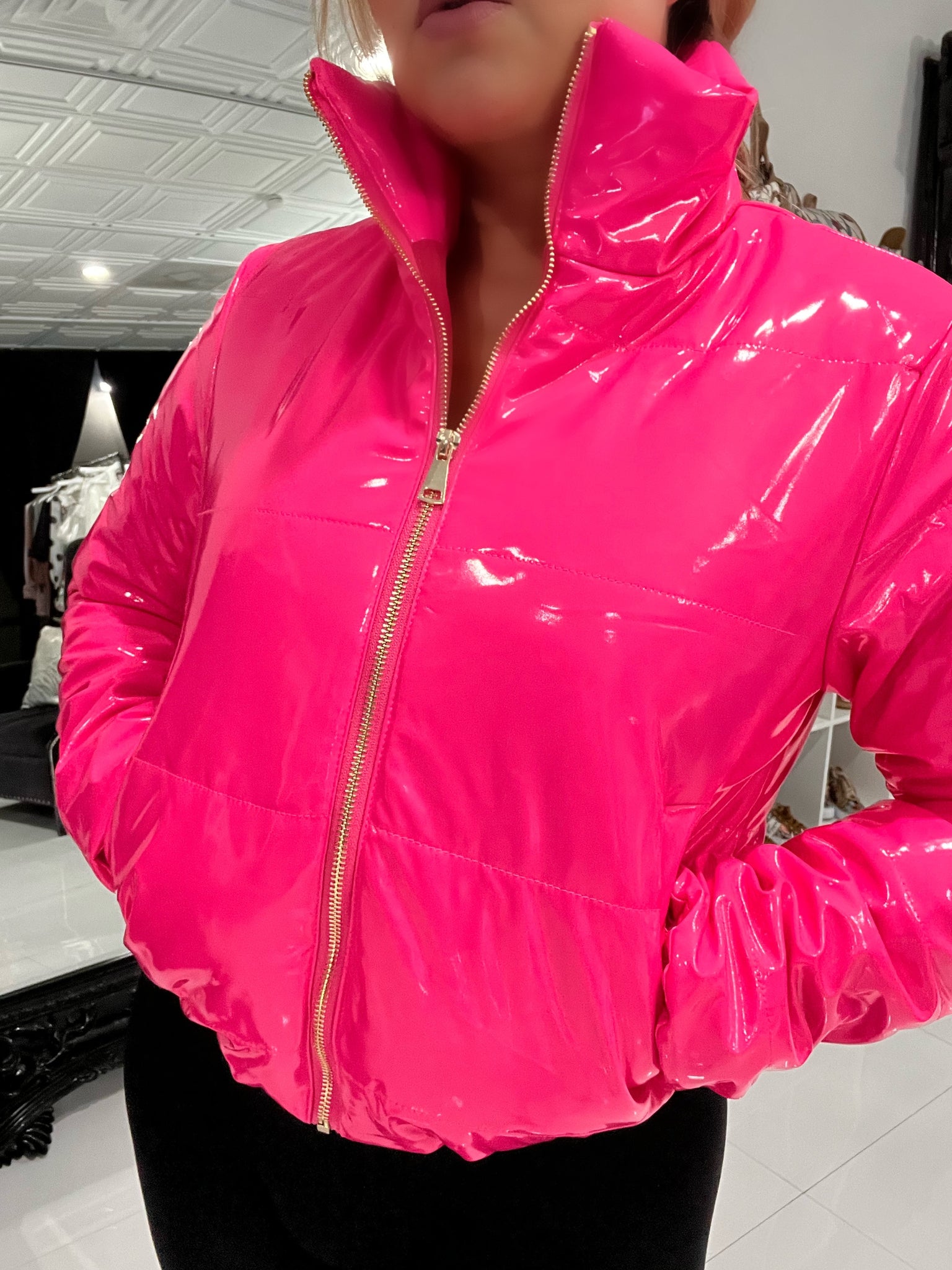 Pink Puffer Jacket