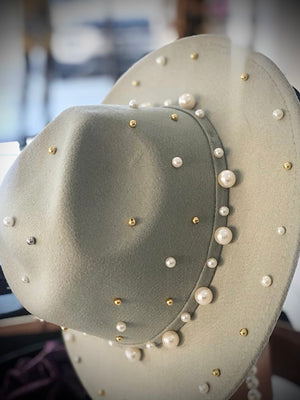 Toulouse Pearl Mint Fedora